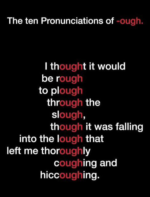 The 10 Pronunciations of -ough