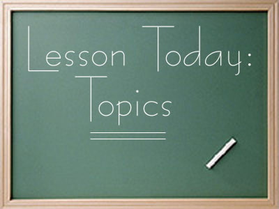 Types of topics covered in IELTS speaking task.