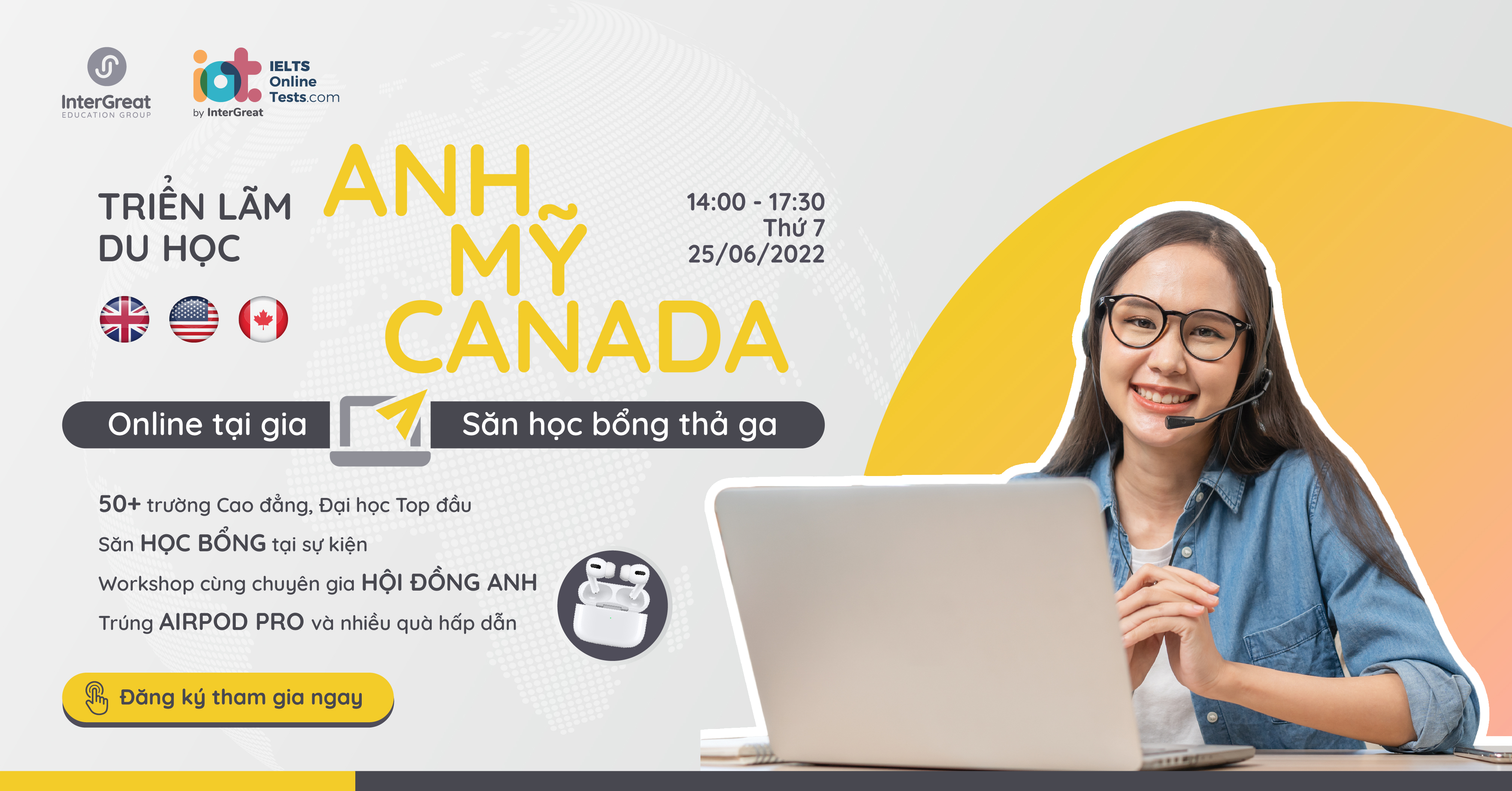TRIỂN LÃM DU HỌC ANH - MỸ - CANADA / 3 bước lựa chọn trường phù hợp khi tham dự triển lãm