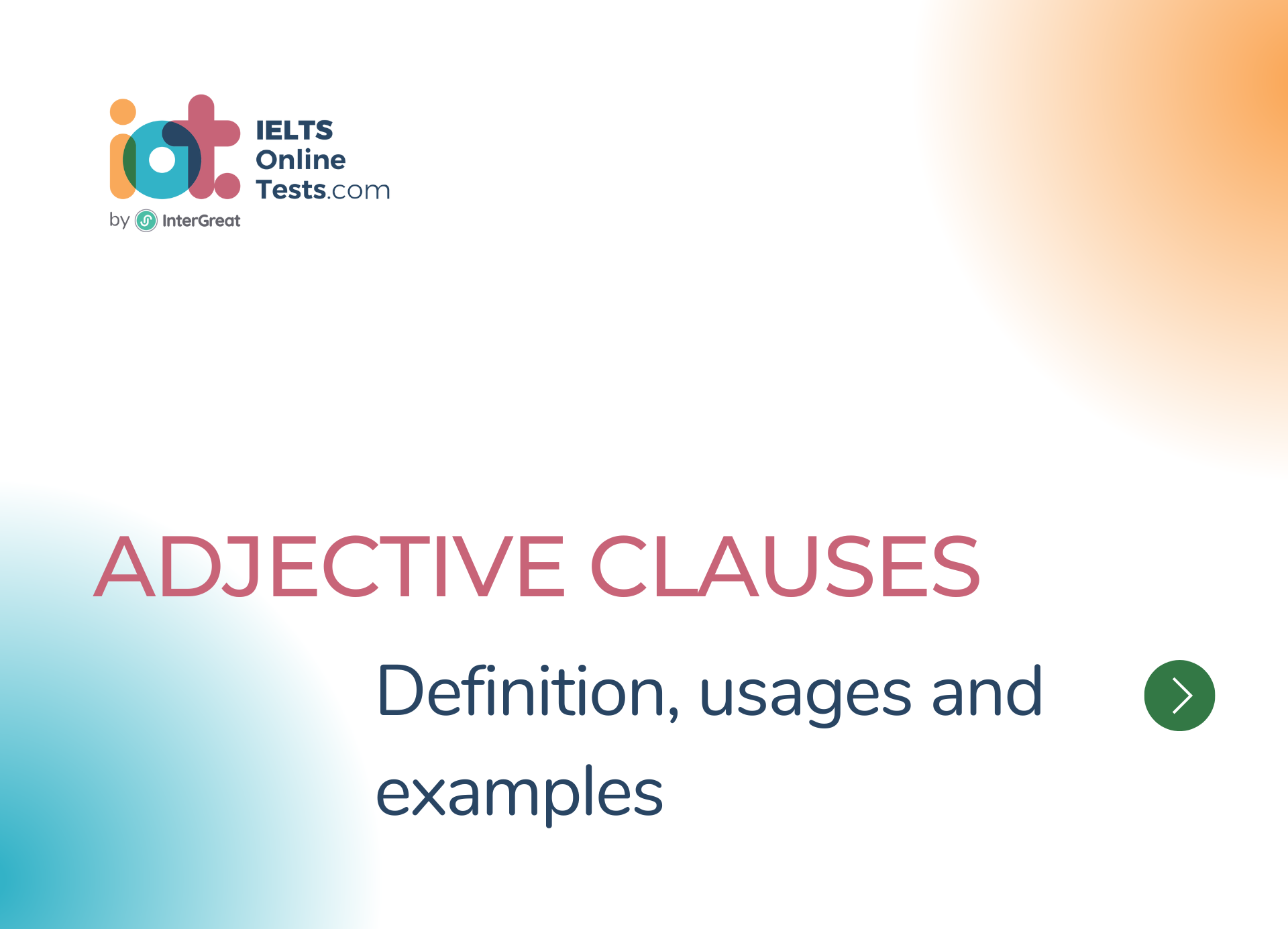 Adjective Clauses