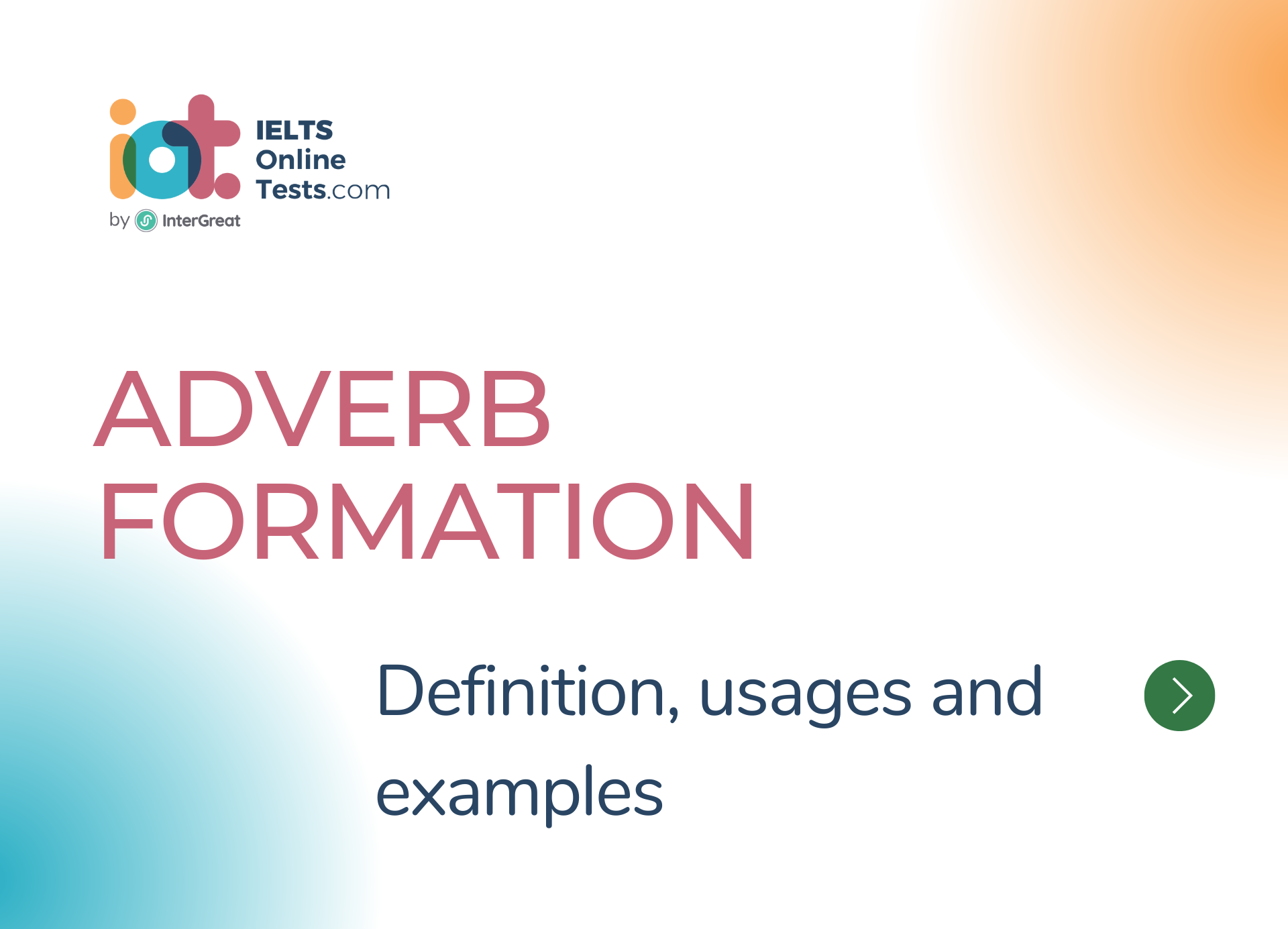 Adverb Formation