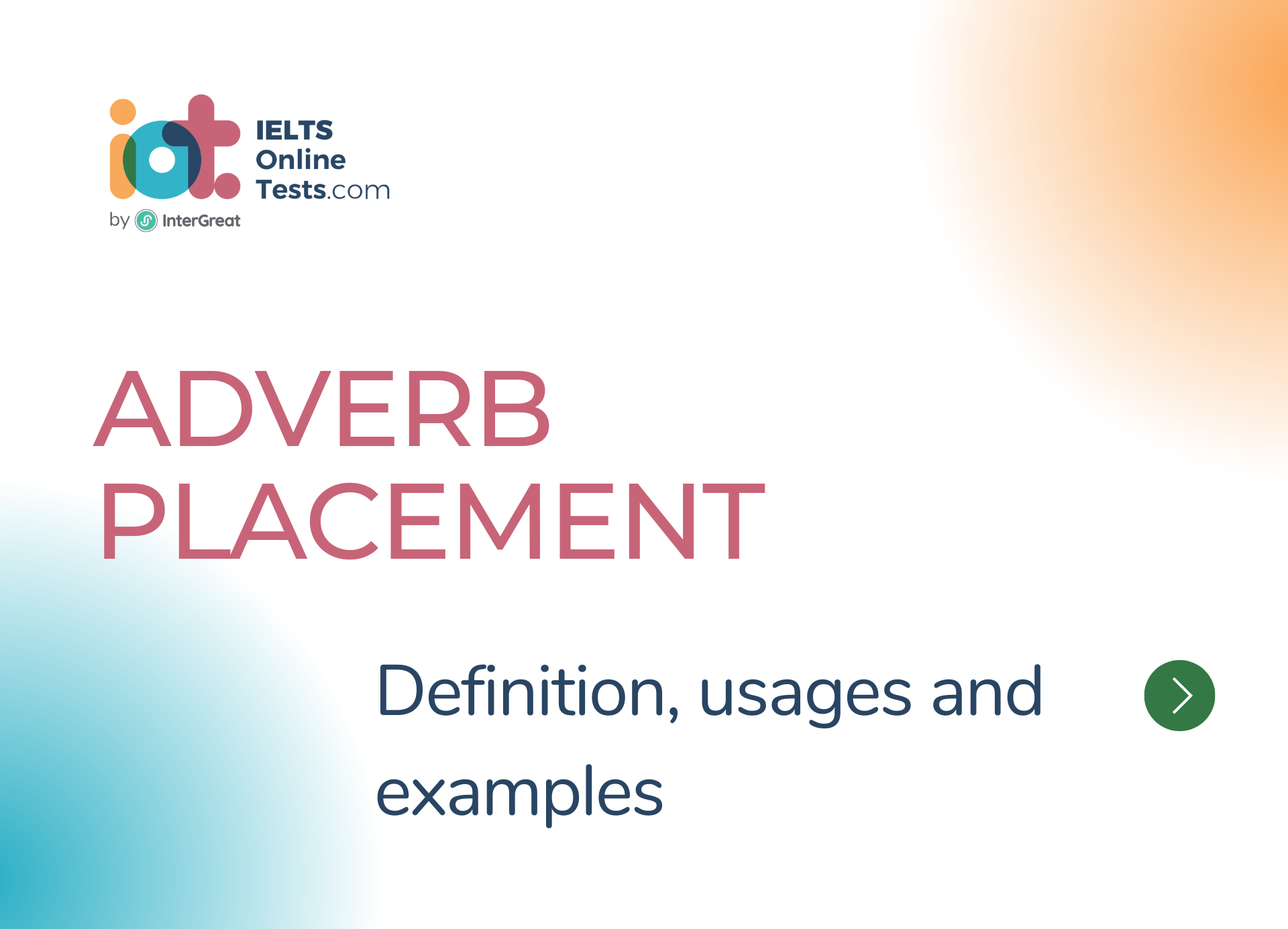 Adverb placement