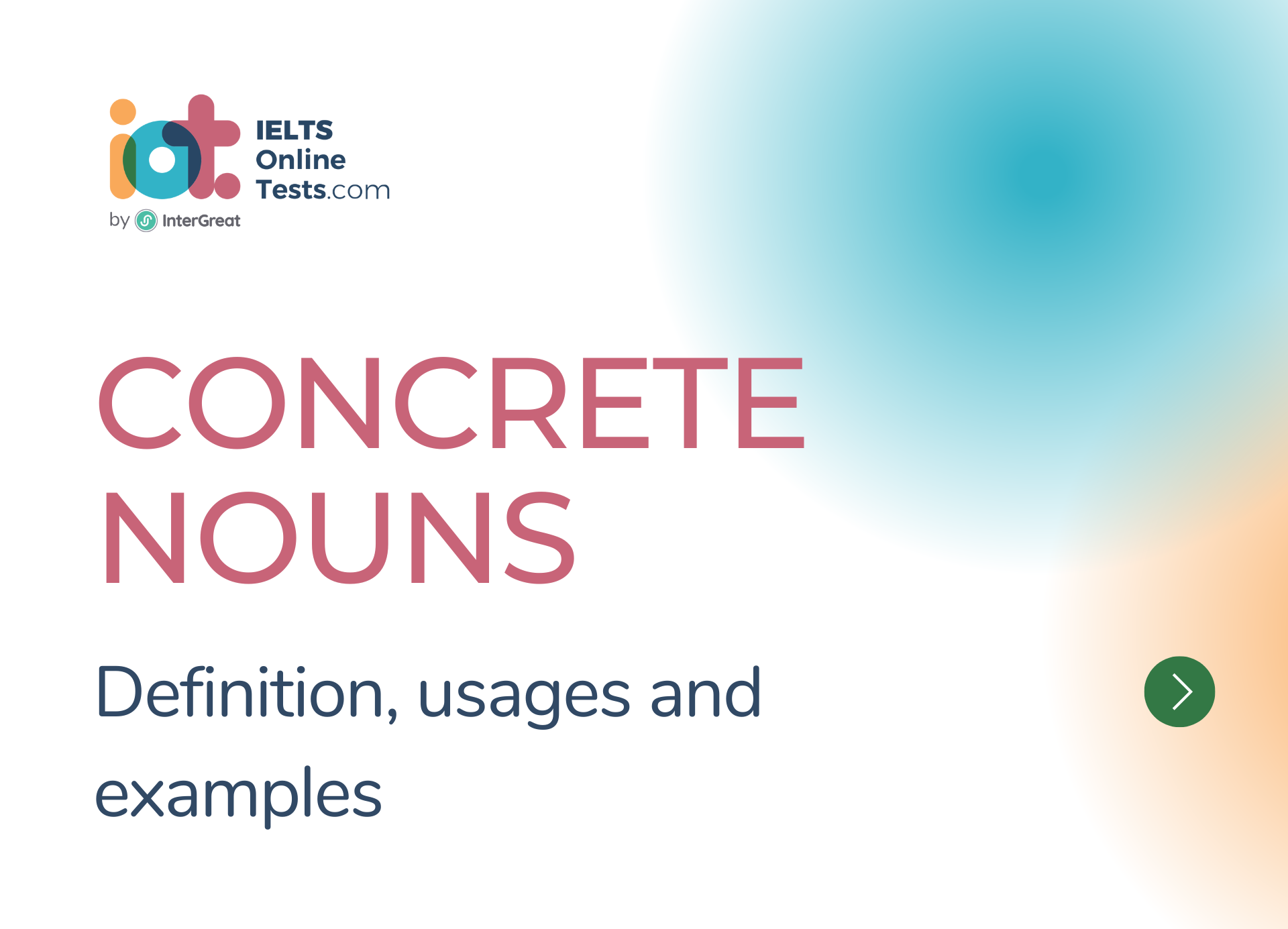 Concrete nouns