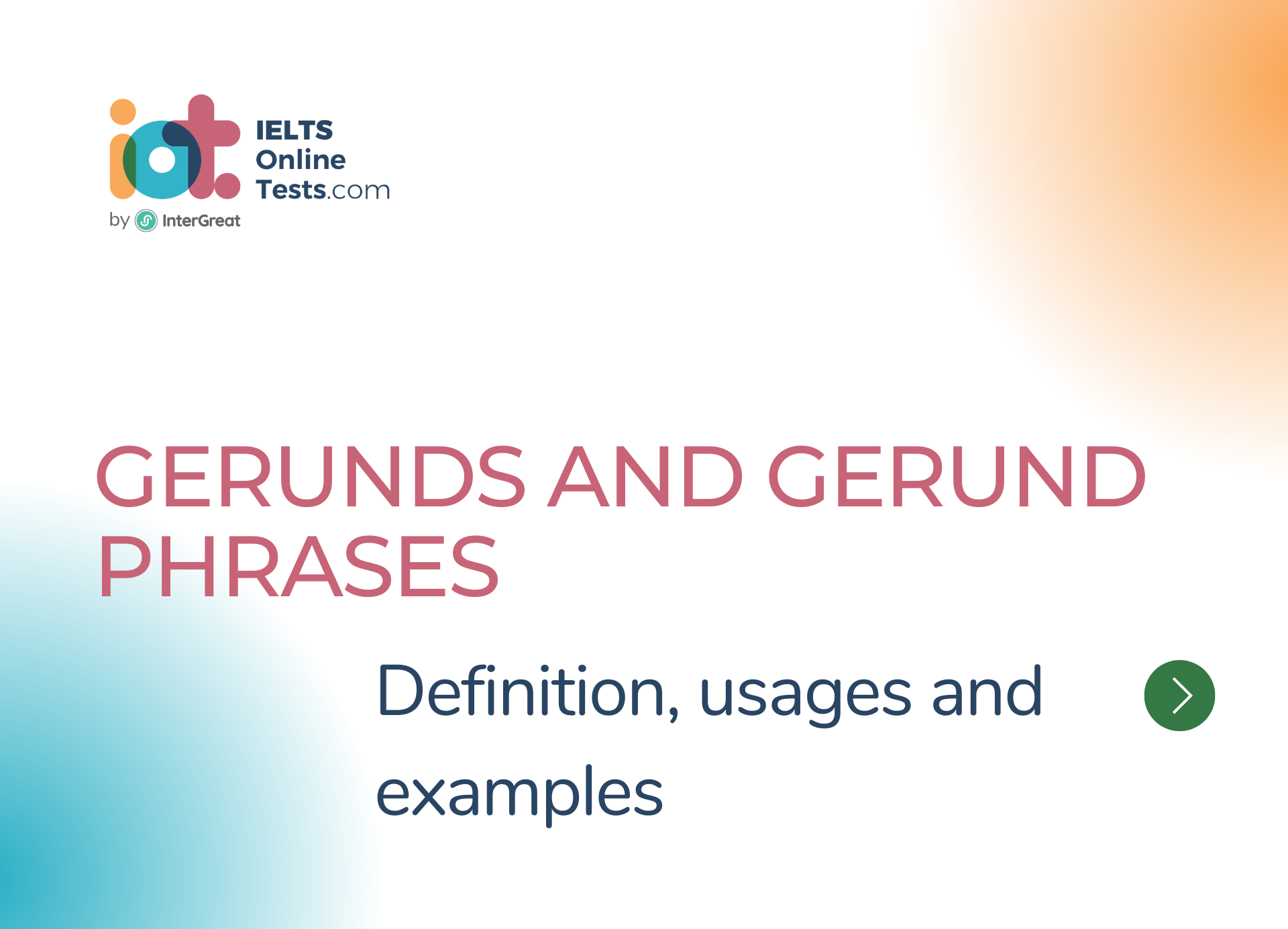 Danh động từ và cụm danh động từ (Gerunds and Gerund Phrases) định nghĩa và ví dụ