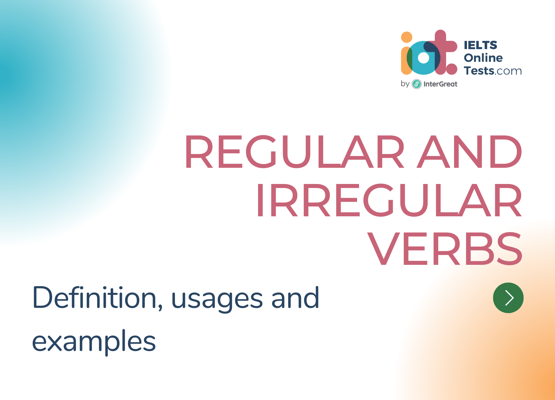 Regular and Irregular Verbs