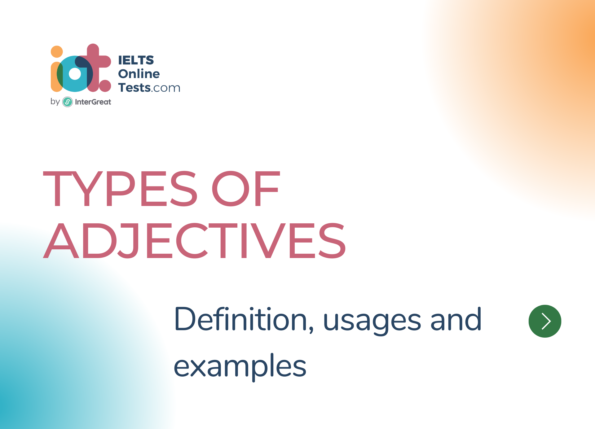 Types of Adjectives