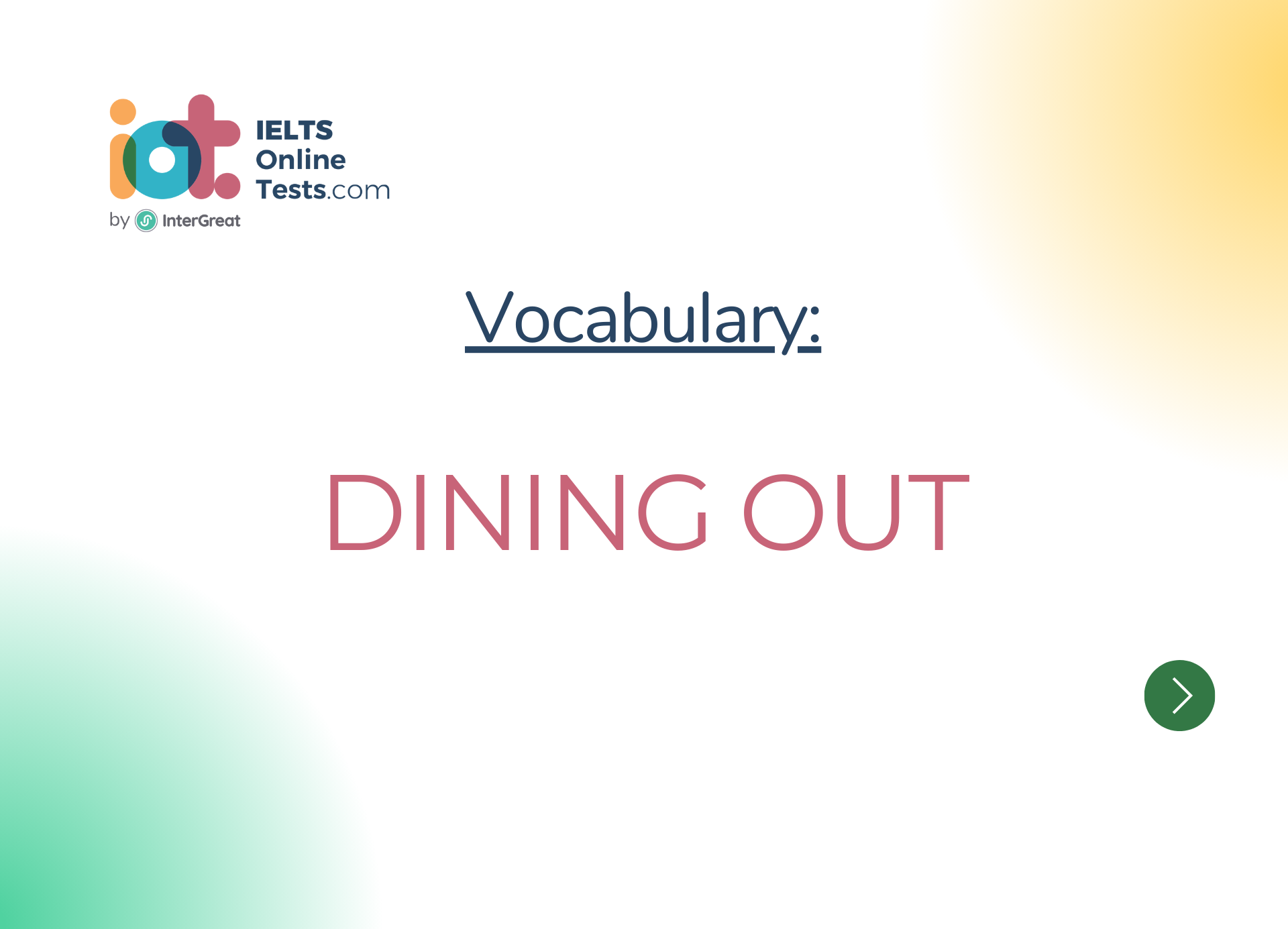 Ăn uống ngoài nhà hàng (Dining out)