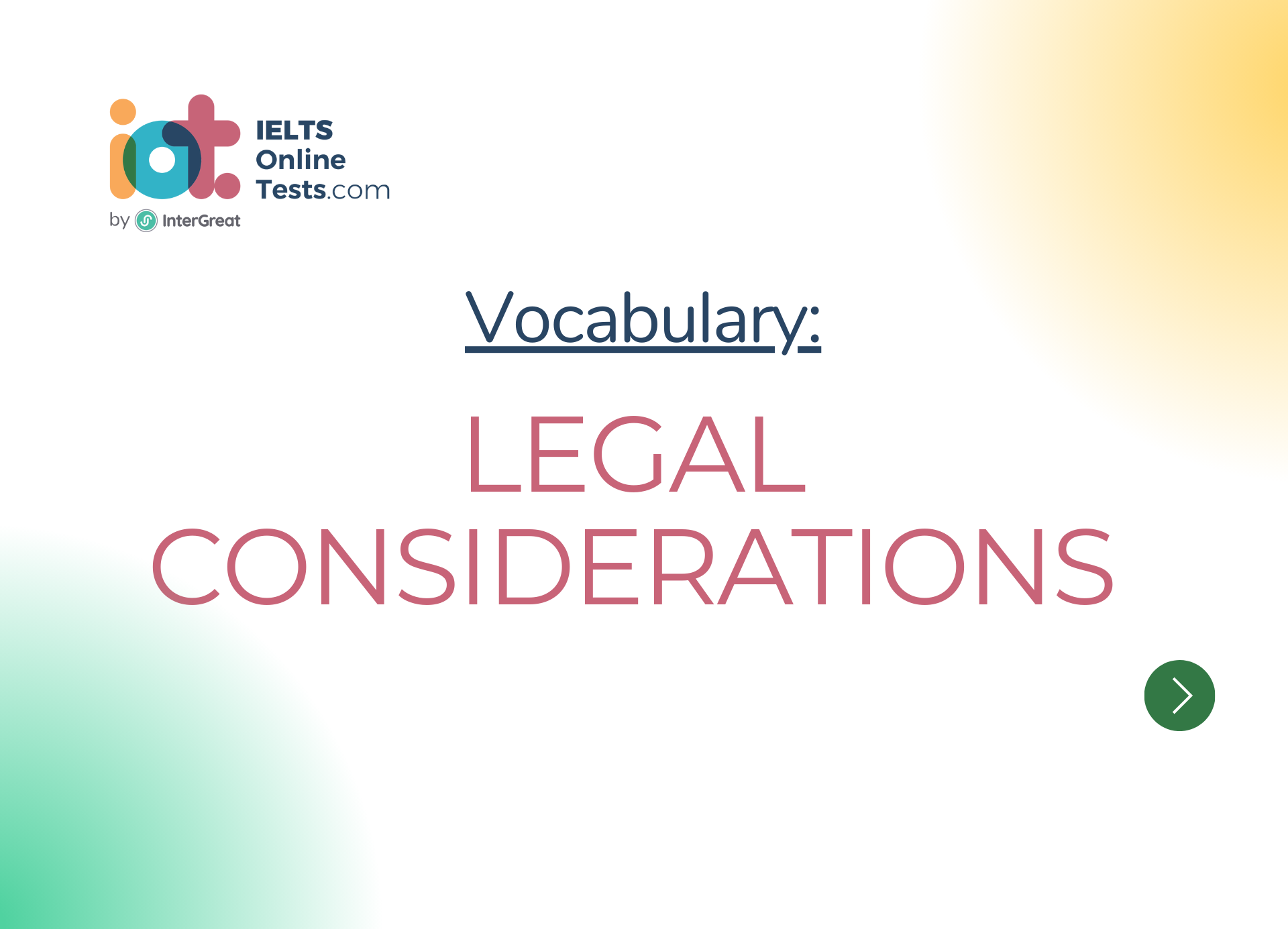 Các yếu tố pháp lý (Legal considerations)