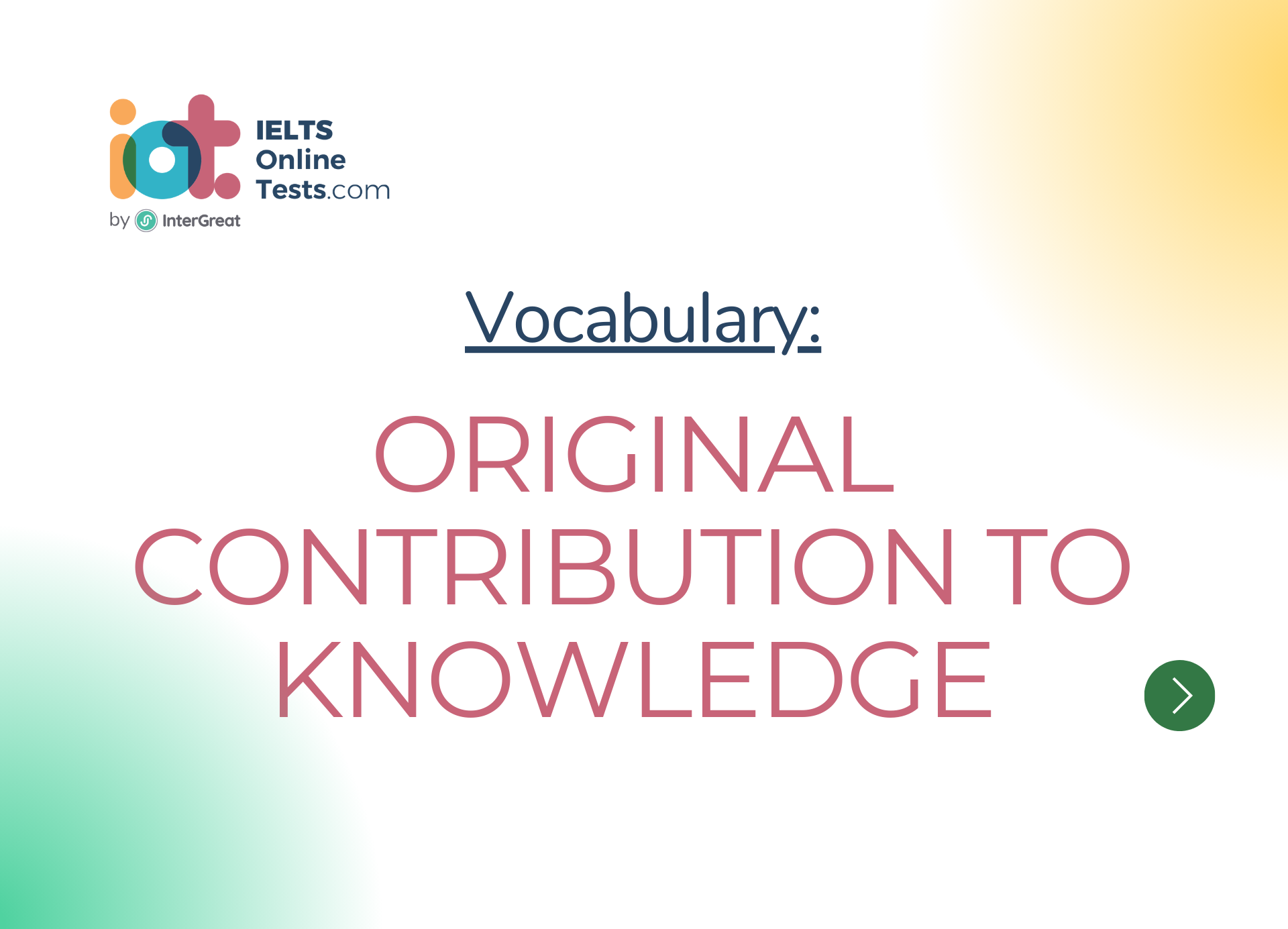 Đóng góp cho tri thức (Original contribution to knowledge)