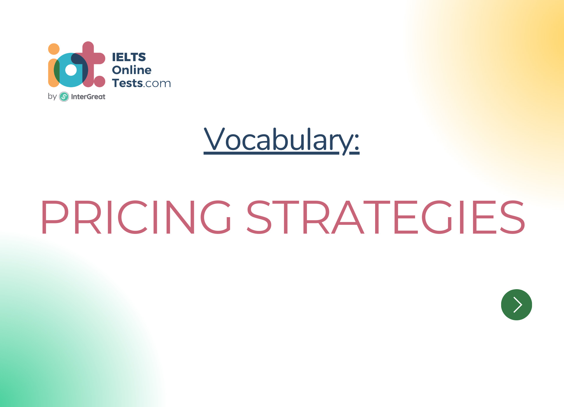 Pricing strategies