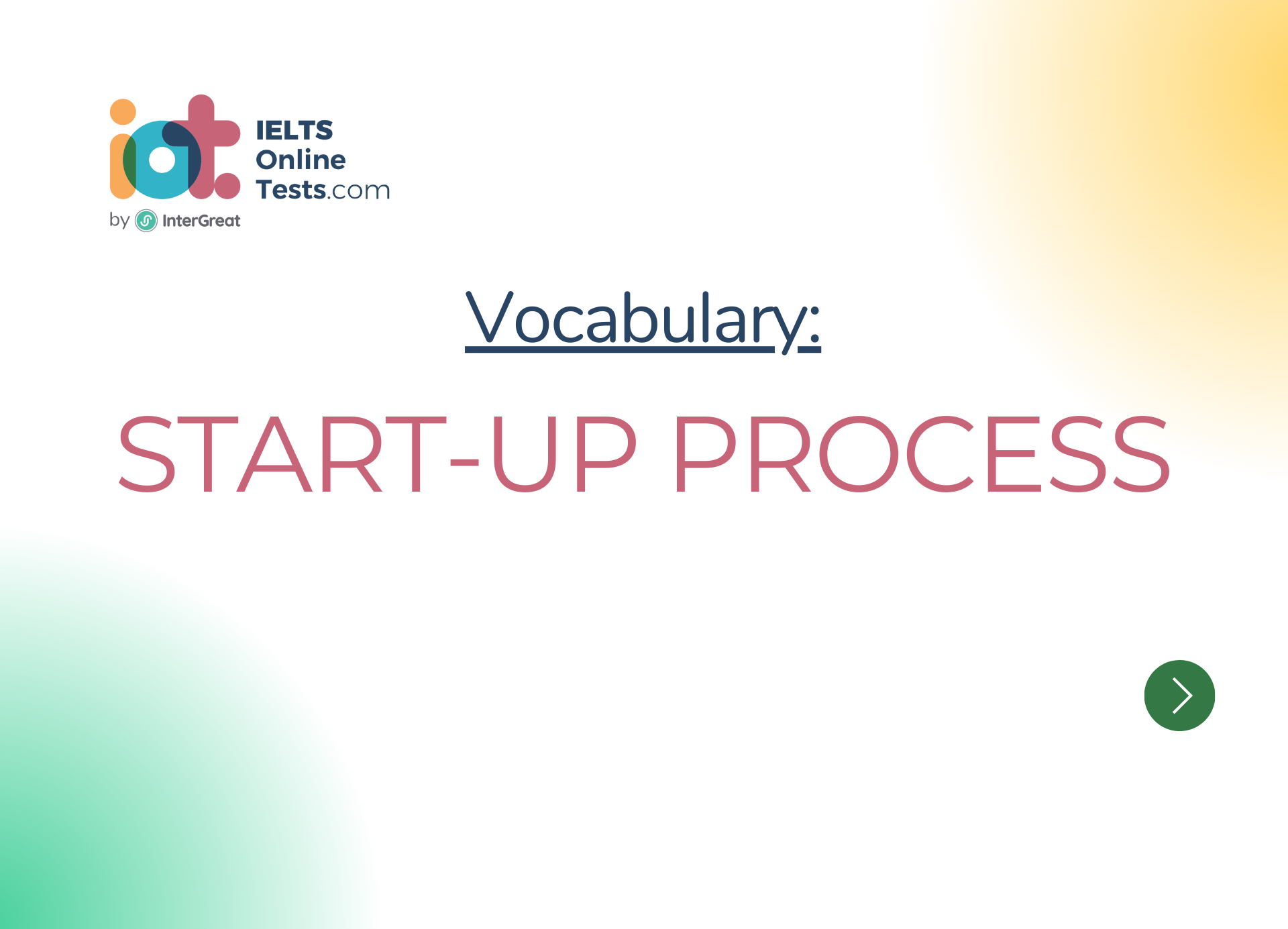 Quá trình lập nghiệp (Start-up process)