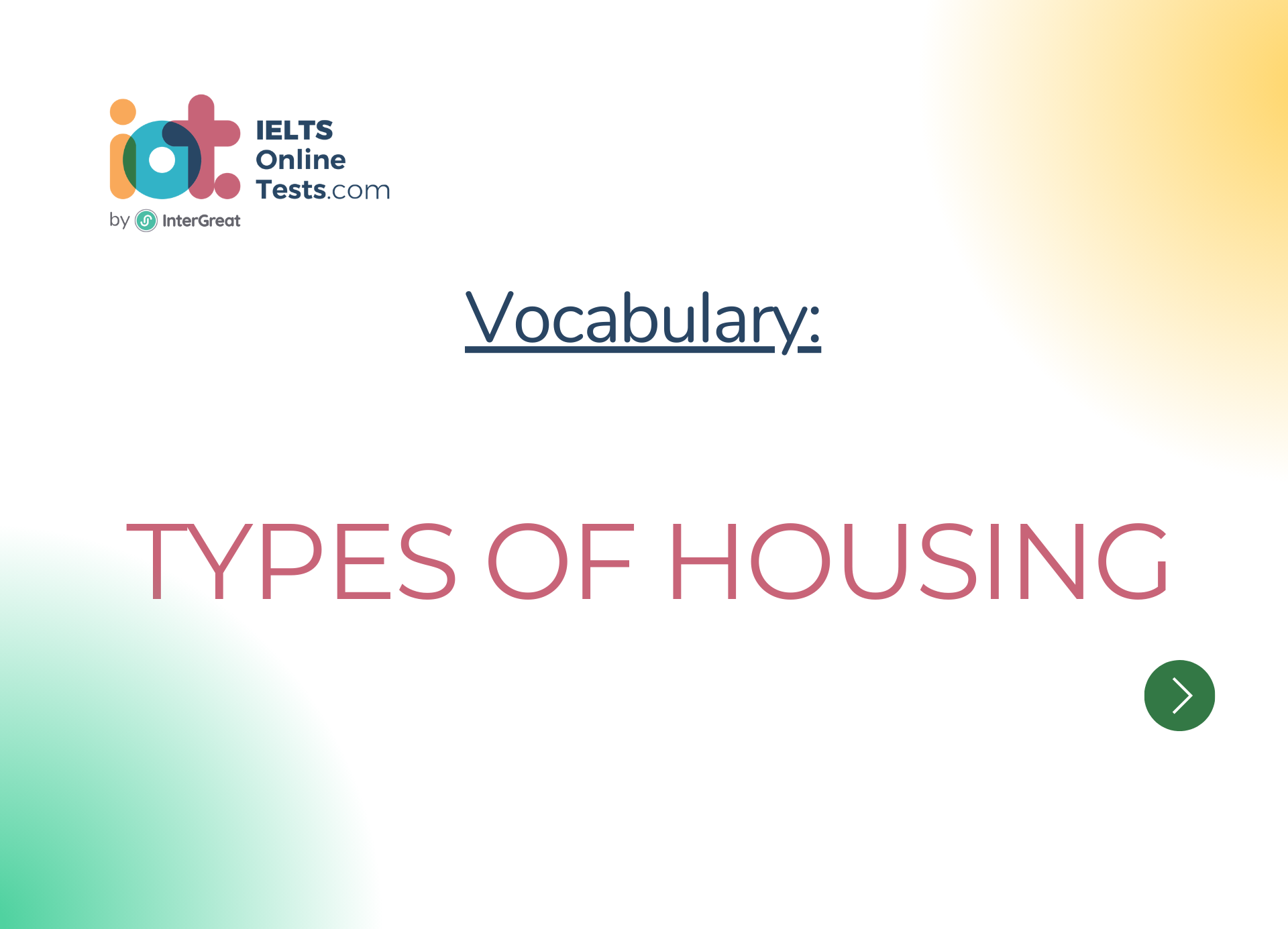 Types of Housing