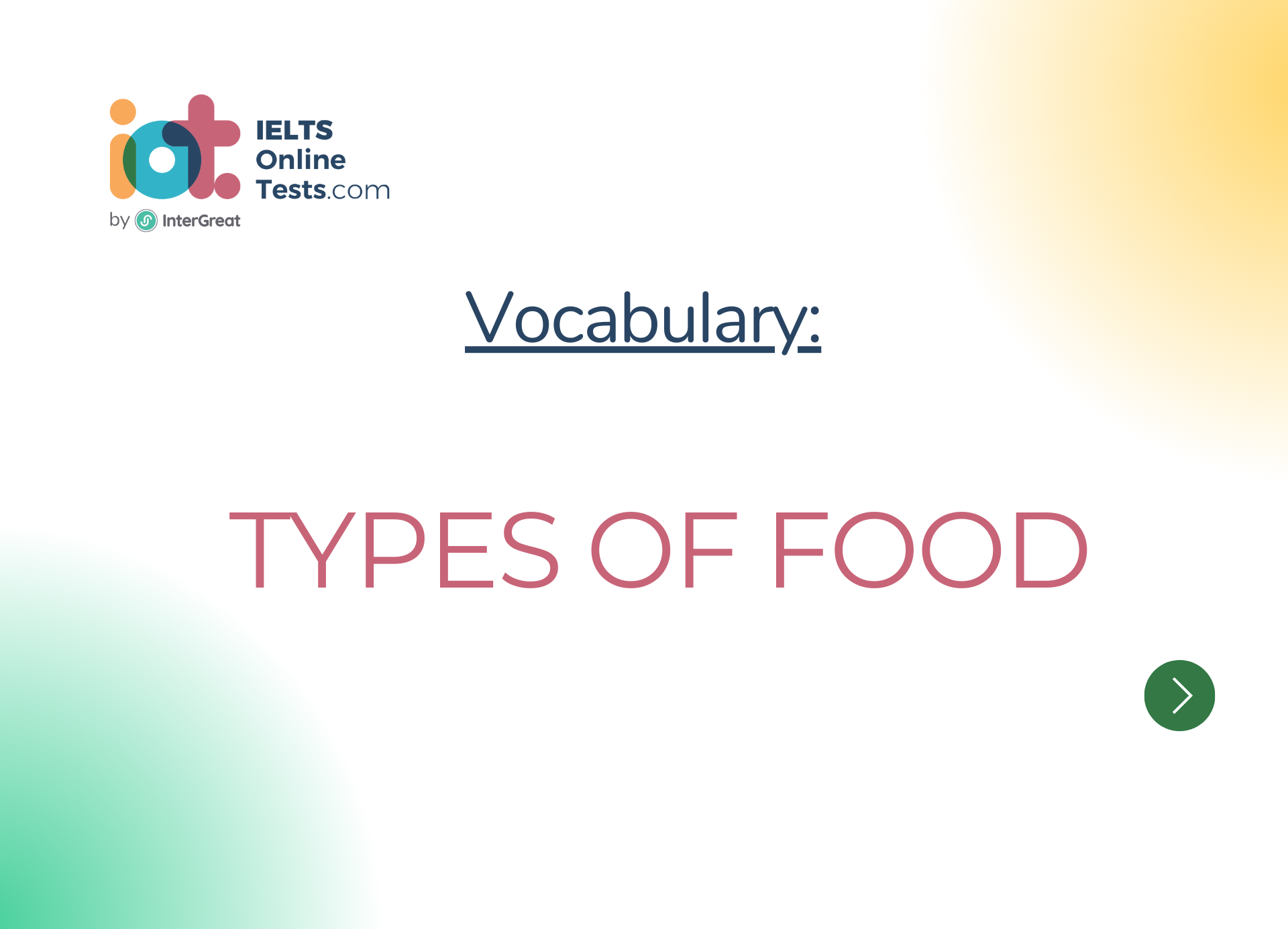 Types of food