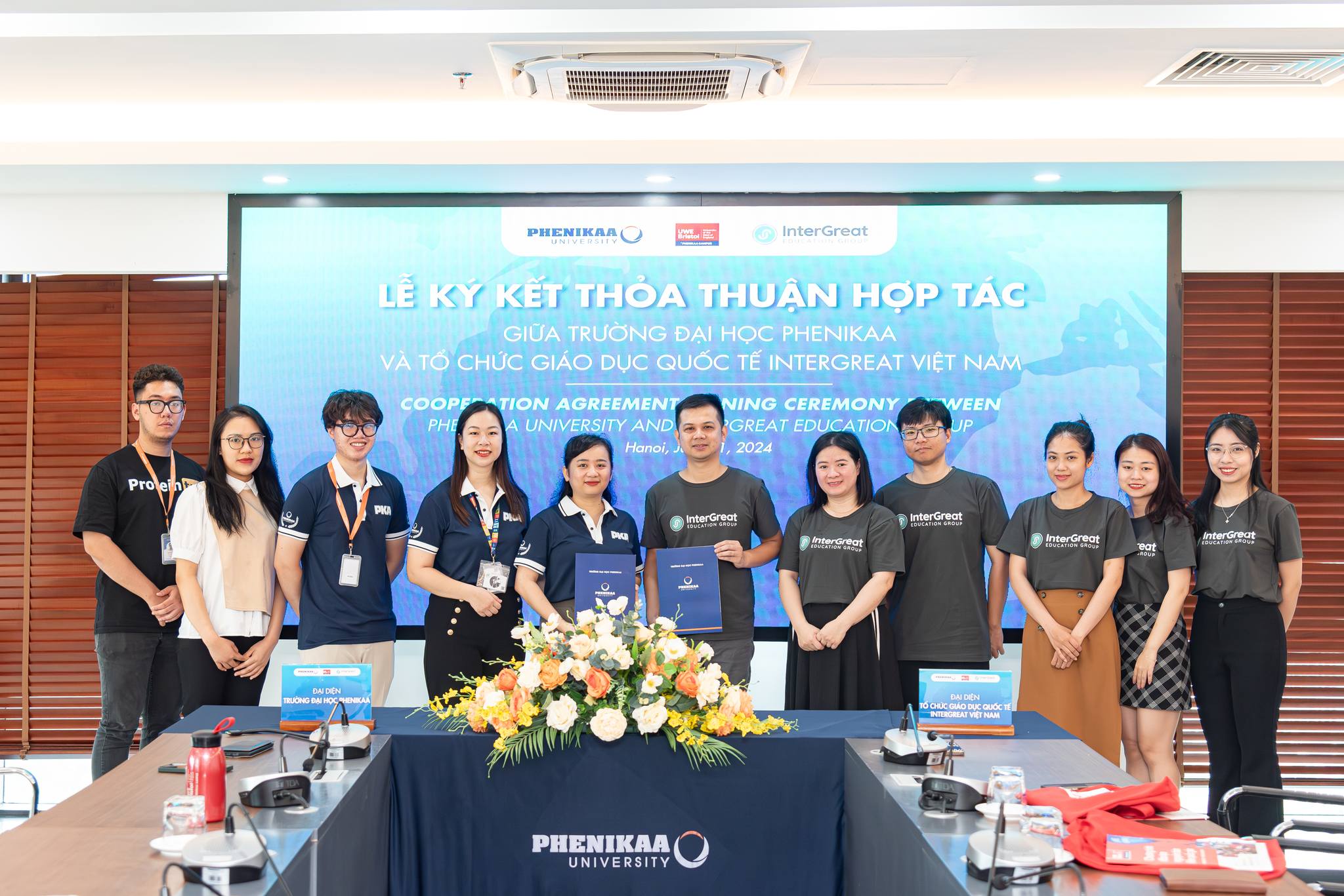 LỄ KÝ KẾT THỎA THUẬN HỢP TÁC GIỮA TẬP ĐOÀN INTERGREAT VÀ TRƯỜNG ĐẠI HỌC PHENIKAA
