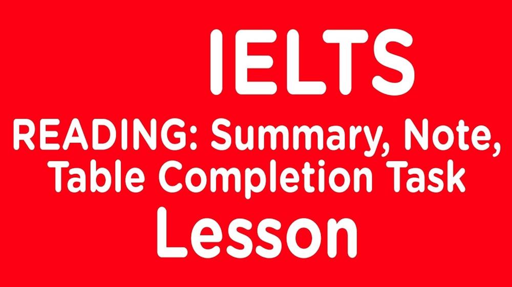 How to solve the reading question: "Table completion"