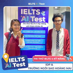 InterGreat phối hợp cùng IDP tổ chức thi thử IELTS cho học sinh Trường Ngôi Sao Hoàng Mai