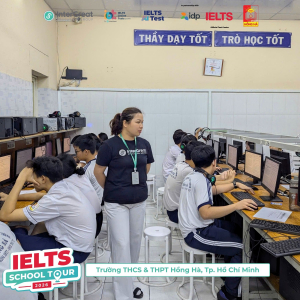 InterGreat phối hợp cùng IDP tổ chức thi thử IELTS trên máy tại Trường THCS & THPT Hồng Hà, TP. Hồ Chí Minh
